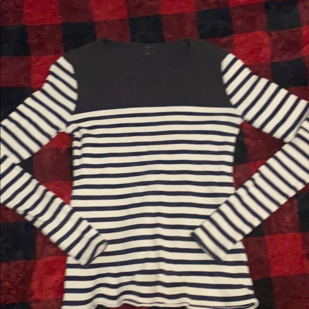 ribbed long sleeve top